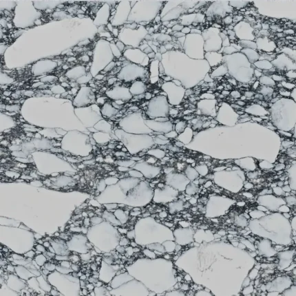 Blat bucătărie quartz Arabescato Quartz Avant alb cu vene gri rezistent la pete și zgârieturi.