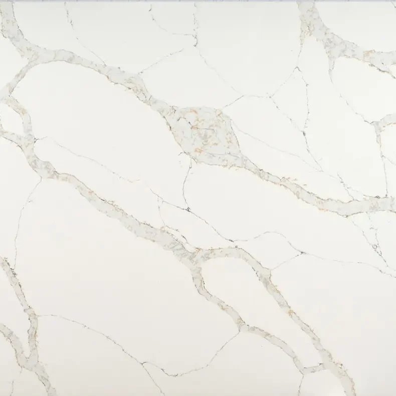 Blat bucătărie quartz Calacatta Versailles Quartz Avant alb cu vene elegante rezistent la pete și zgârieturi. Blat bucătărie quartz Calacatta Versailles Quartz Avant alb cu vene elegante rezistent la pete și zgârieturi.