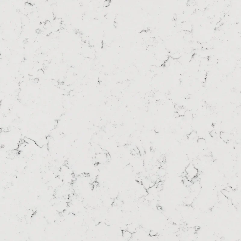 Detaliu estetic pentru un Keramos Quartz Coante montat ca blat de bucătărie premium.