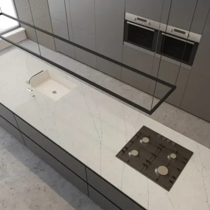 blat-bucatarie-quartz-statuario-insula