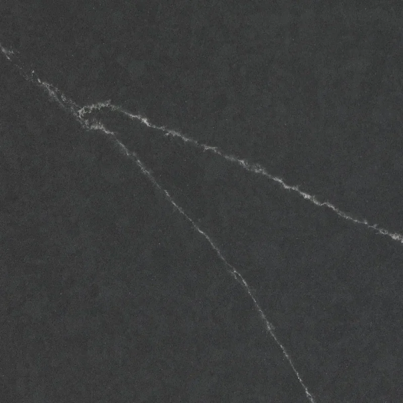 Blat bucătărie quartz Zenit Quartz Coante gri antracit venat rezistent la pete și zgârieturi.